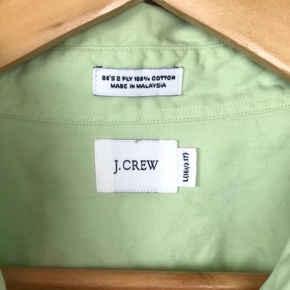 Men’s J Crew Green Button Down Shirt Large - Picture 4 of 4